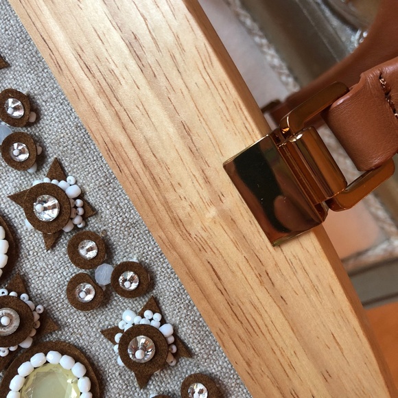 🎉2xHP🎉Tory Burch RARE Mirrored Attersee Satchel - Picture 10 of 16